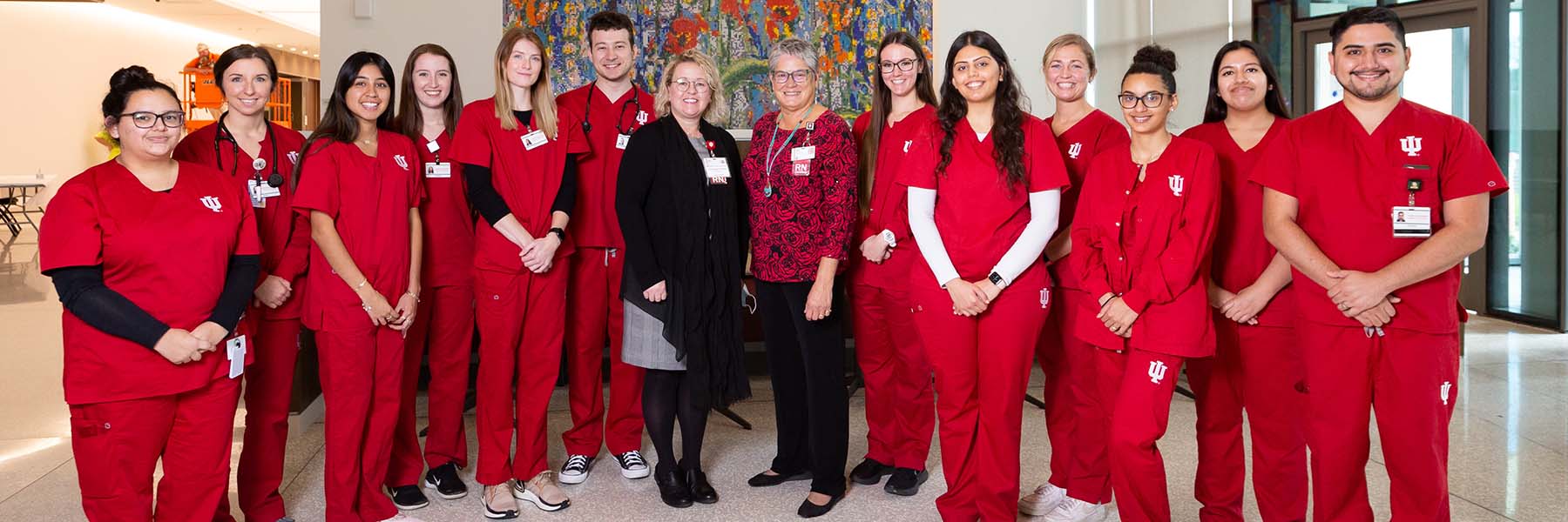 IU School of Nursing students at Indiana University Bloomington