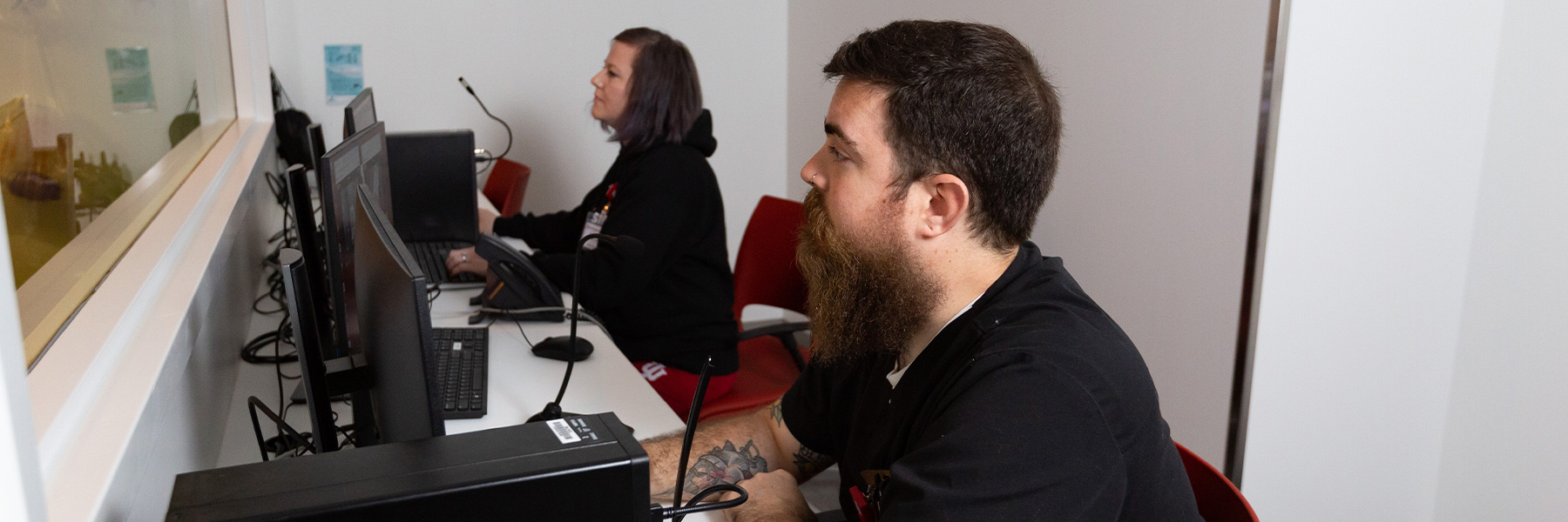 Faculty members in the Simulation and Skills Lab