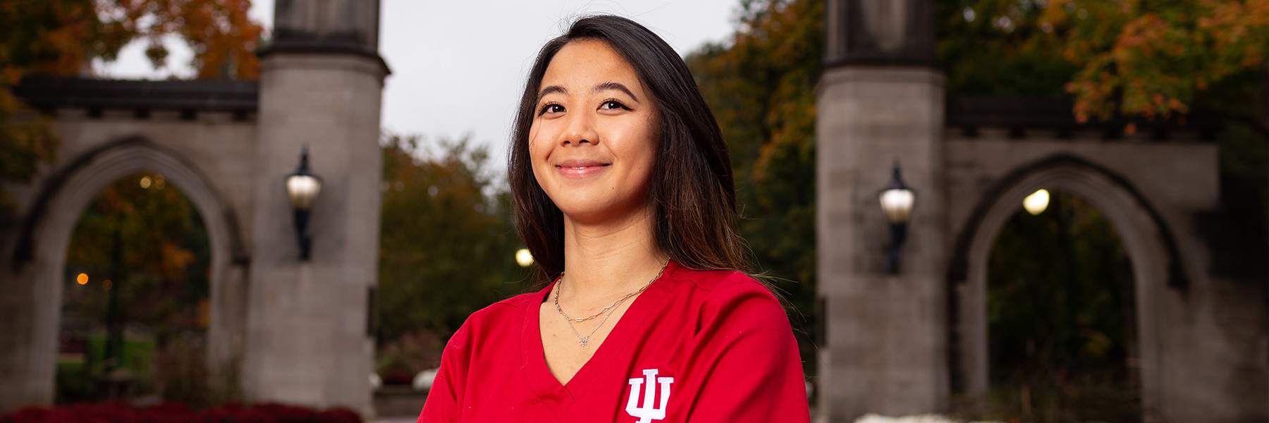 IUB Nursing student at Sample Gates