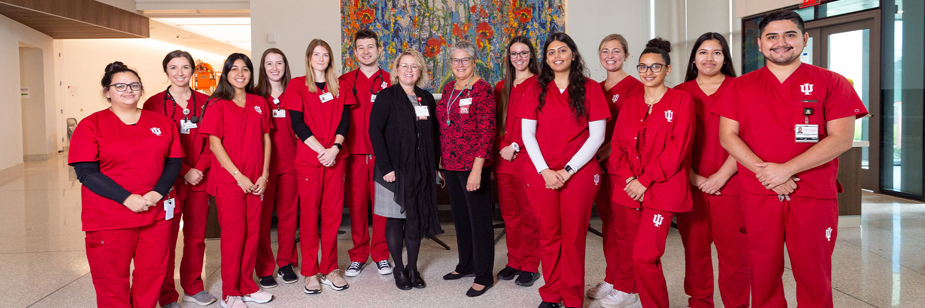 IUB nursing students and faculty