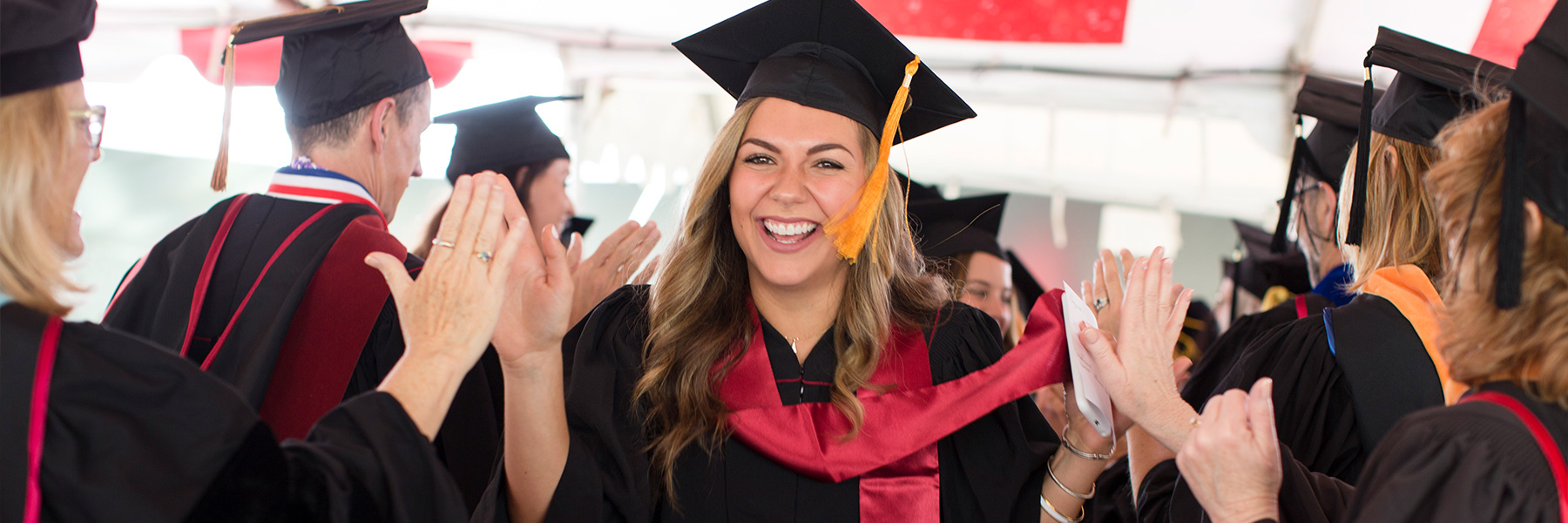 IUB nursing undergraduate student at commencement