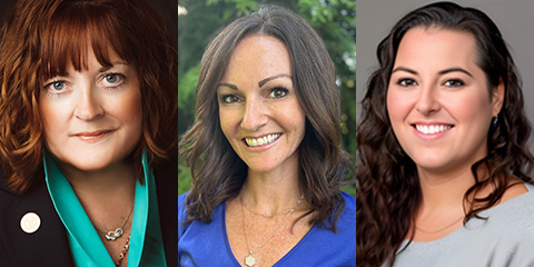 Headshots of Dr. Jennifer Embree, Michelle Spangler, and Whitney Osborn