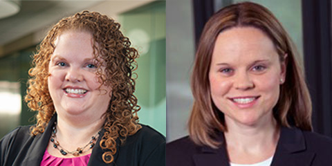 Headshots of Jen Remick and Megan Siehl