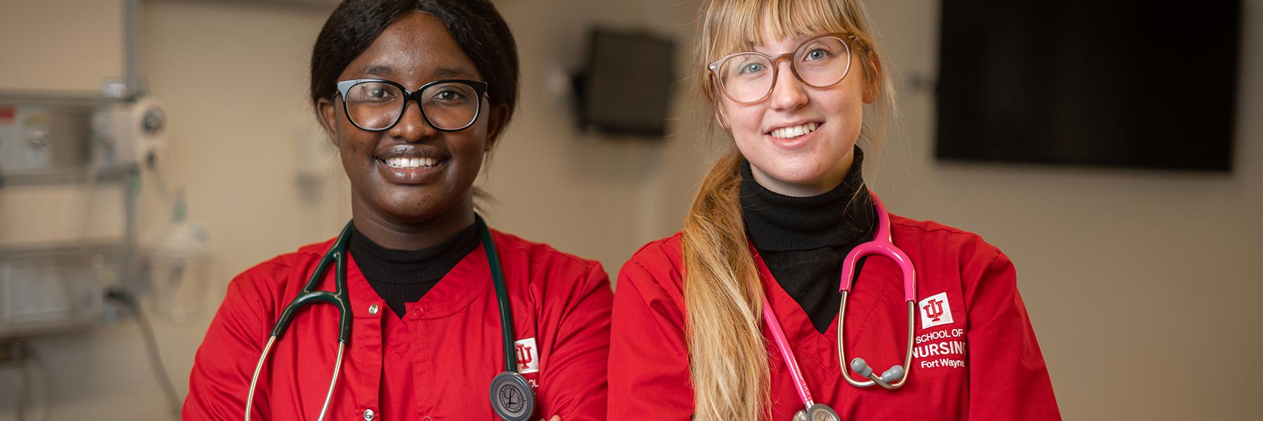 Nursing students at the Simulation and Skills Center