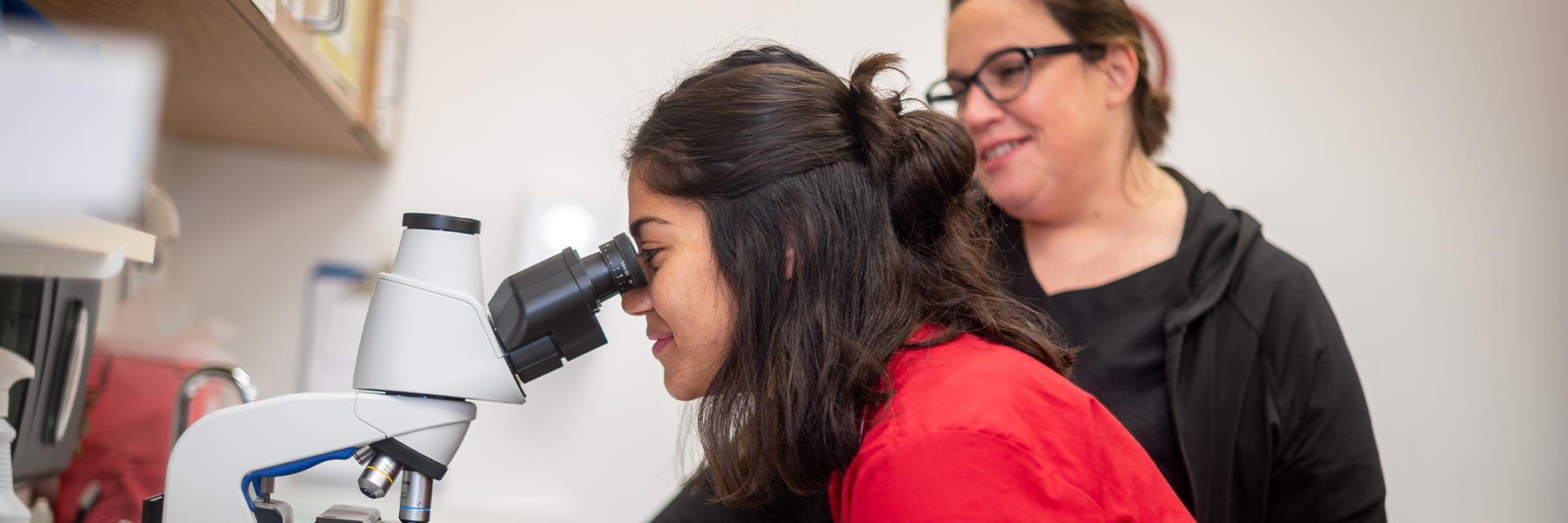 Nursing student in training
