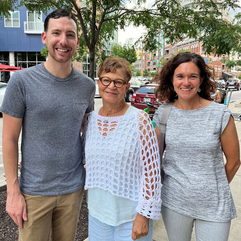 Photo of Bryan White, Rose Mays, Marian Gilhooly