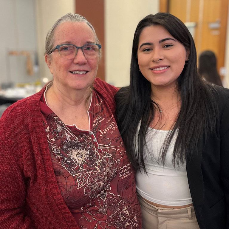 Photo of Dr. Barb deRose and Jennifer Fuentes