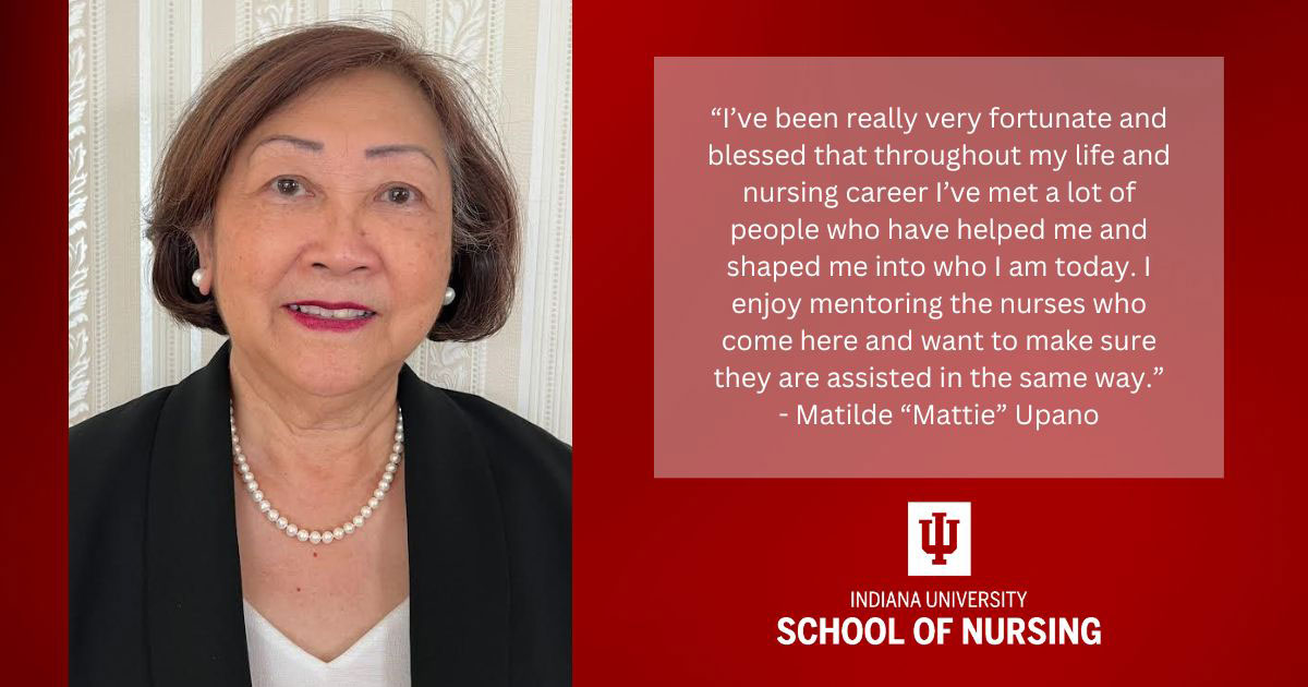 Graphic including photo of Mattie Upano and quote from the article