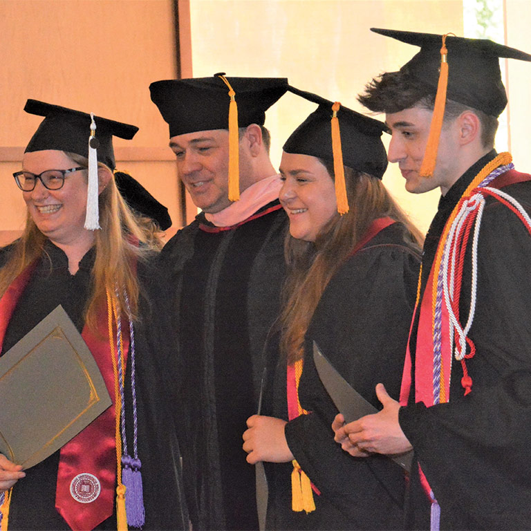 Graduates and faculty