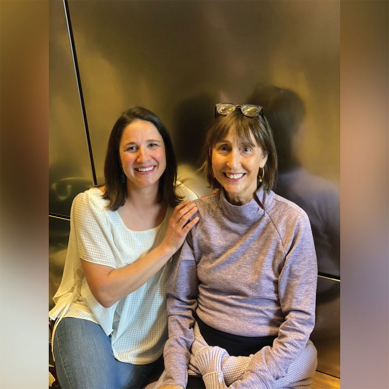 Abby Berg and donor recipient