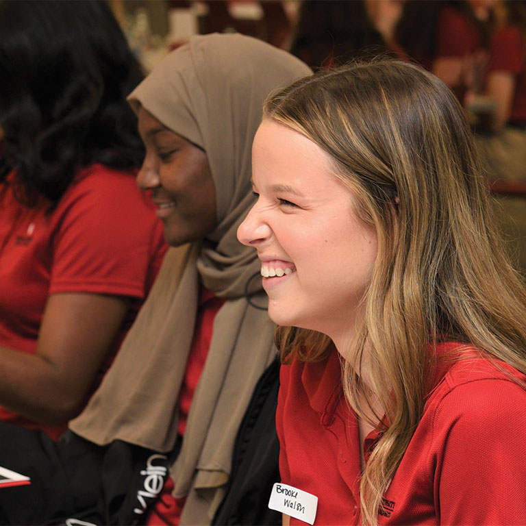 Students at new student orientation