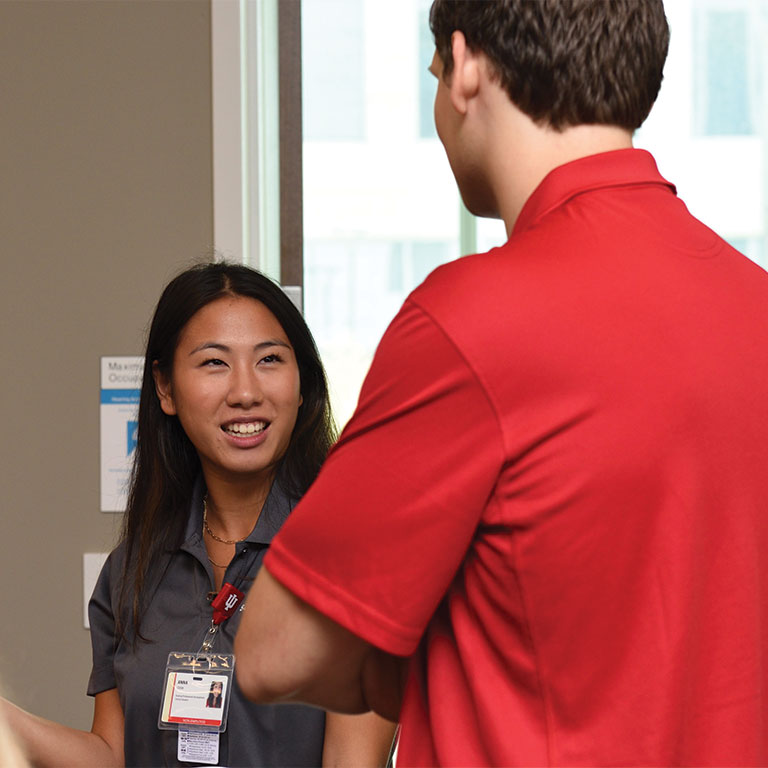 Students at new student orientation