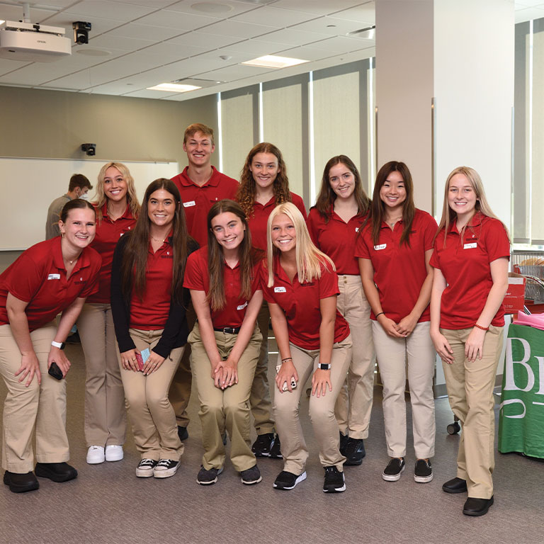 Students at new student orientation