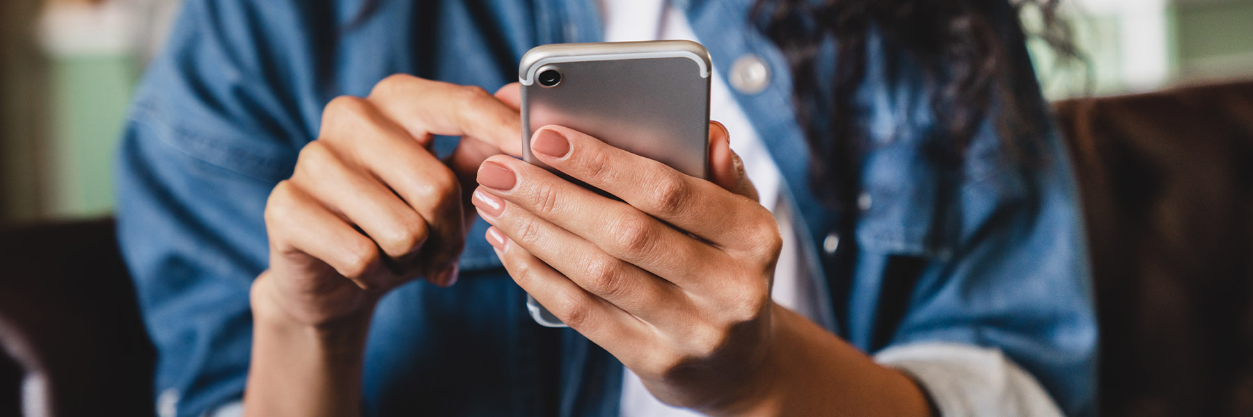 Woman using her phone